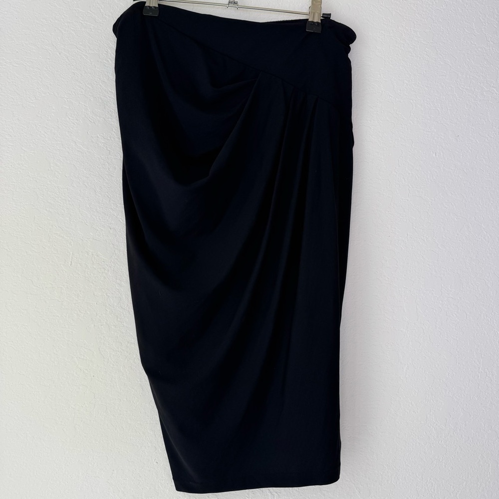 Donna Karan Black Midi Pencil Skirt - Picture 4 of 9